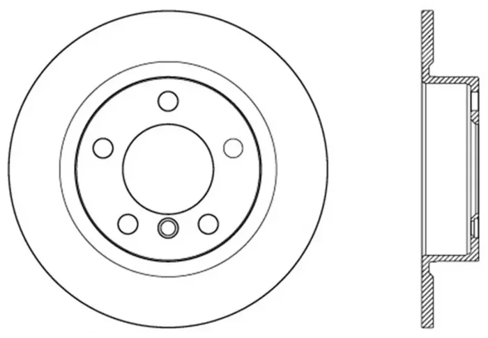 Centric 11-16 Mini Countryman Premium Rear CryoStop Brake Rotor
