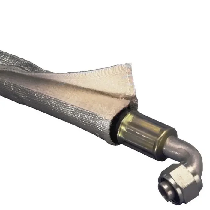 DEI Heat Shroud 2-1/2in x 3ft – Aluminized Sleeving-Hook and Loop Edge
