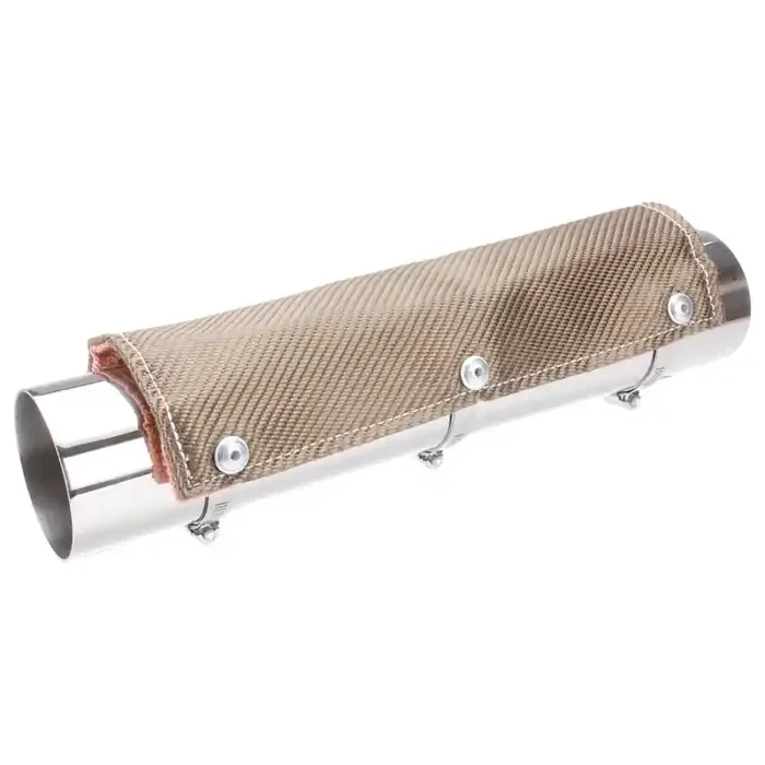 DEI Pipe Shield 6in w x 1ft – w/ Stainless Steel Clamps – Titanium