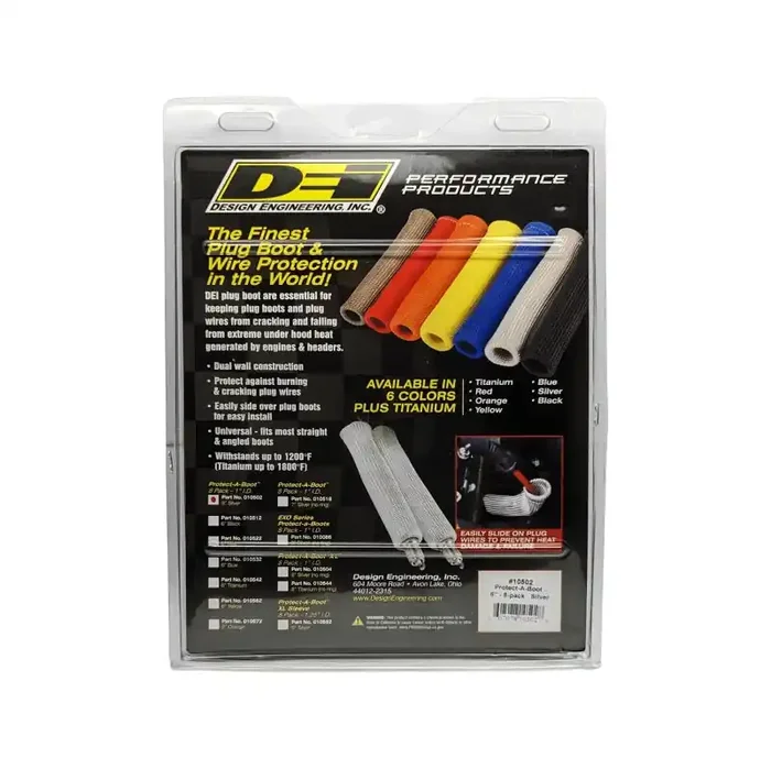 DEI Protect-A-Boot 6in – 8-pack – Silver
