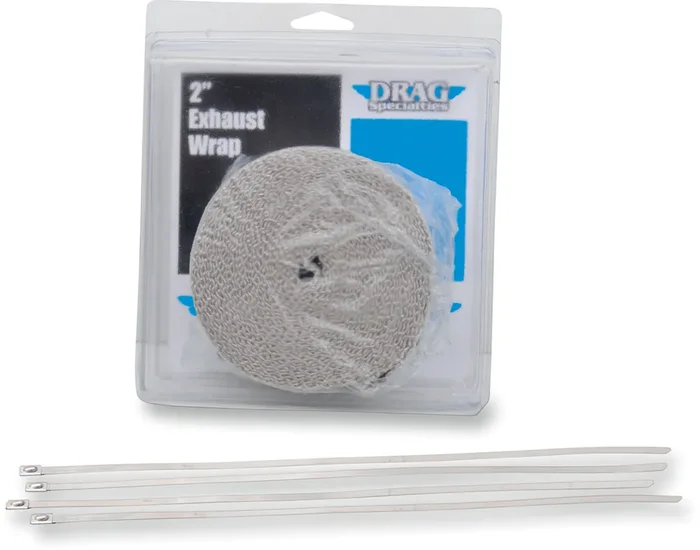 DRAG SPECIALTIES Exhaust Wrap with Tie – Tan – 2″x25‘ 525-2004