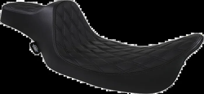 DRAG SPECIALTIES Extended Reach Predator III Seat – Double Diamond – Black NOT A 2-UP SEAT 8011369