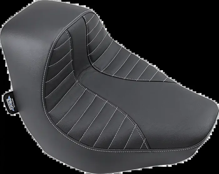 DRAG SPECIALTIES EZ-Solo Seat – Scorpion Stitch – Silver Thread – Vinyl – FXBR/S ACT EZ-ON MOUNT STYLE 0802-1273