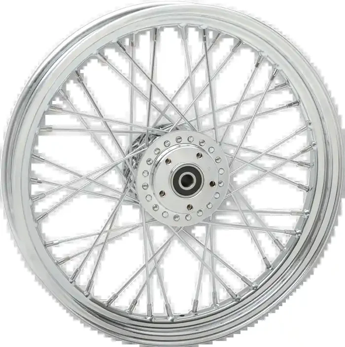 DRAG SPECIALTIES Front Wheel – Single/Dual Disc/No ABS – Chrome – 19″x2.50″ 64365