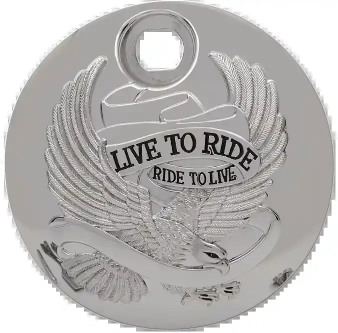DRAG SPECIALTIES Live to Ride Console Door – Chrome T22-0151CA