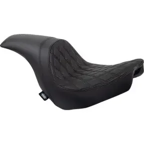 DRAG SPECIALTIES Predator Seat – Double Diamond w/ Black Sitching – Vinyl – FLSB/FXLR ‘18-‘23 0802-1517