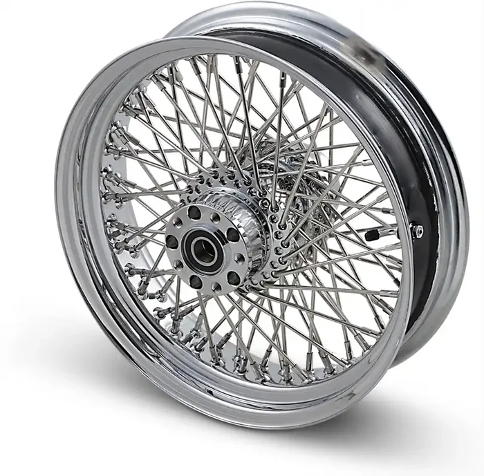 DRAG SPECIALTIES Rear Wheel – 80 Spoke – Single Disc/No ABS – Chrome – 16″x3.50″ – ‘08+ XL 04638-0460-08RS