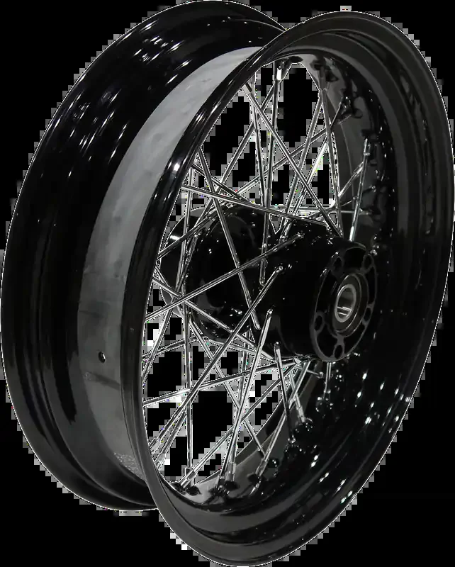 DRAG SPECIALTIES Rear Wheel – Single Disc/No ABS – Black – 17″x4.50″ – ‘08-‘17 FXD 64409B