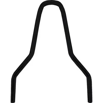 DRAG SPECIALTIES Round Sissy Bar – Black – 9.88″H 1501-0777