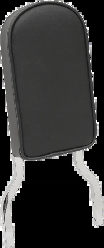 DRAG SPECIALTIES Sissy Bar Pad – Tall – Smooth W/Piping – Black 0822-0296