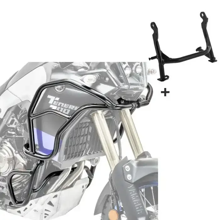 Engine Guard + Center Stand Set XL compatible with Yamaha Tenere 700 19-24 Motoguard Upper Lower Part
