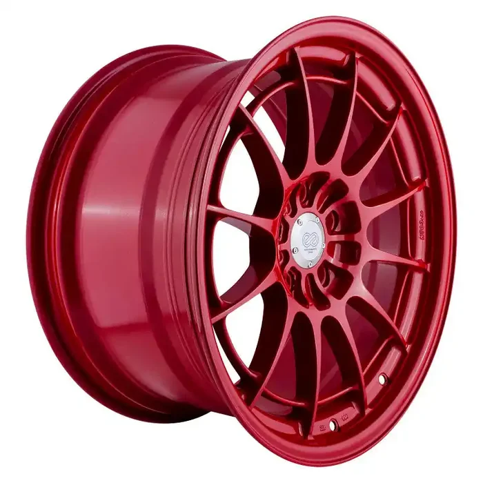 Enkei NT03+M 18×9.5 5×100 40mm Offset Competition Red Wheel