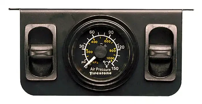 Firestone Electric Dual Pressure Gauge Dual – Black Plastic (WR17602577)