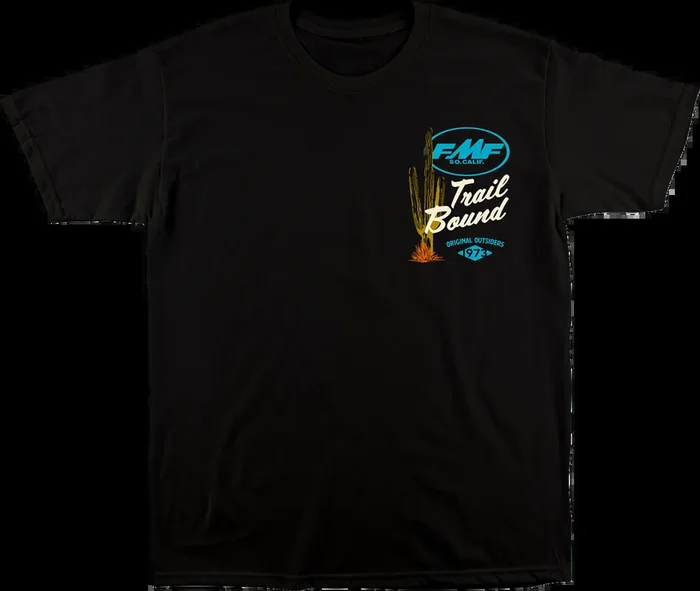 FMF Trailbound T-Shirt – Black – 2XL FA22118909BLK2X 3030-22450