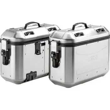GIVI Dolomiti Monokey Side Cases – 36L – Silver DLMK36APACK2