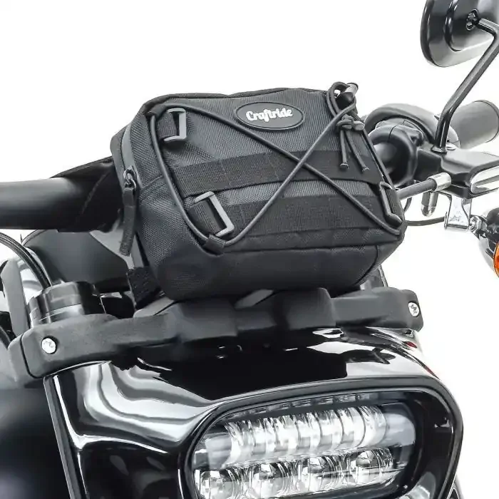 Handlebar Bag compatible with Yamaha XV 1700 Road Star Warrior Craftride LB1