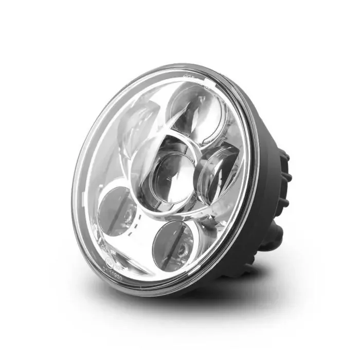 Headlight LED 5,75 Inch fits for Harley Davidson Sportster 883 Iron 09-20 chrome by Craftride