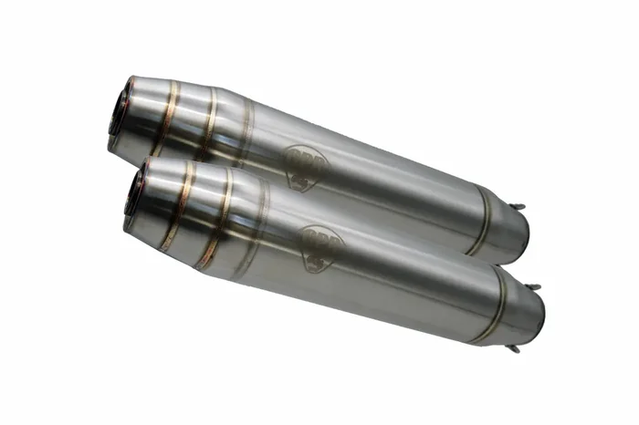 Honda XL 125 G – V1980-1985 Exhaust GPR Silencers without link pipe Deeptone Inox Cafe Racer