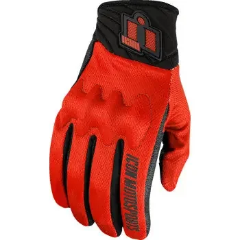 ICON Anthem3™ Gloves – Red – Large 3301-4871