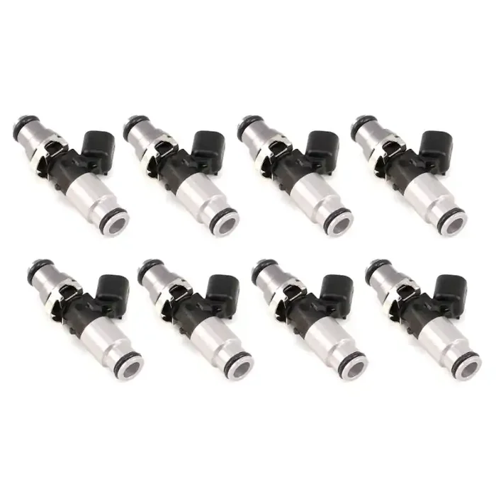 Injector Dynamics 1340cc Injector – 60mm Length – 14mm Grey Top – Blue Bottom Adaptor (Set of 8)