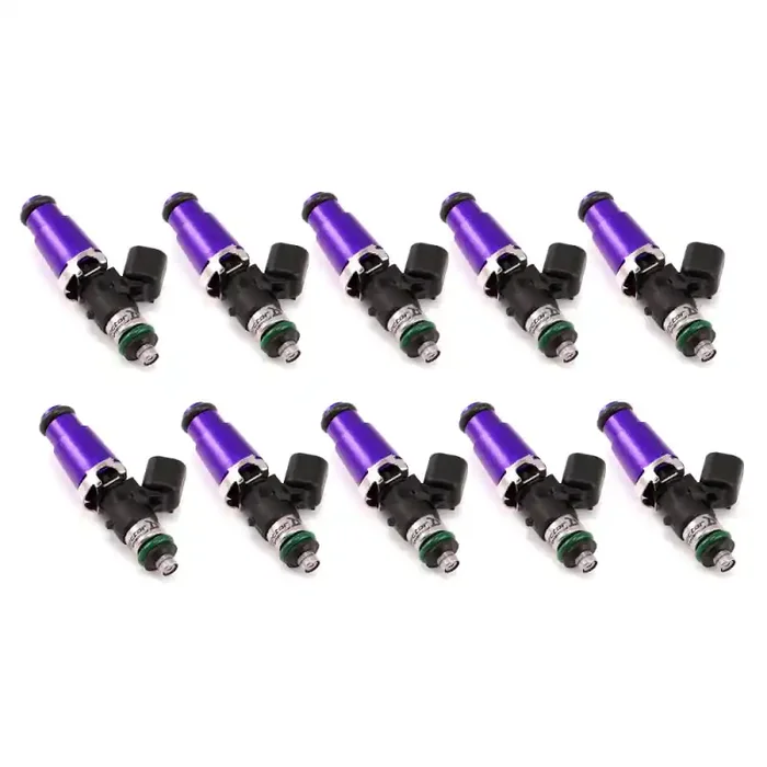 Injector Dynamics 1340cc Injectors – 60mm Length – 14mm Purple Top – 14mm Lower O-Ring (Set of 8)
