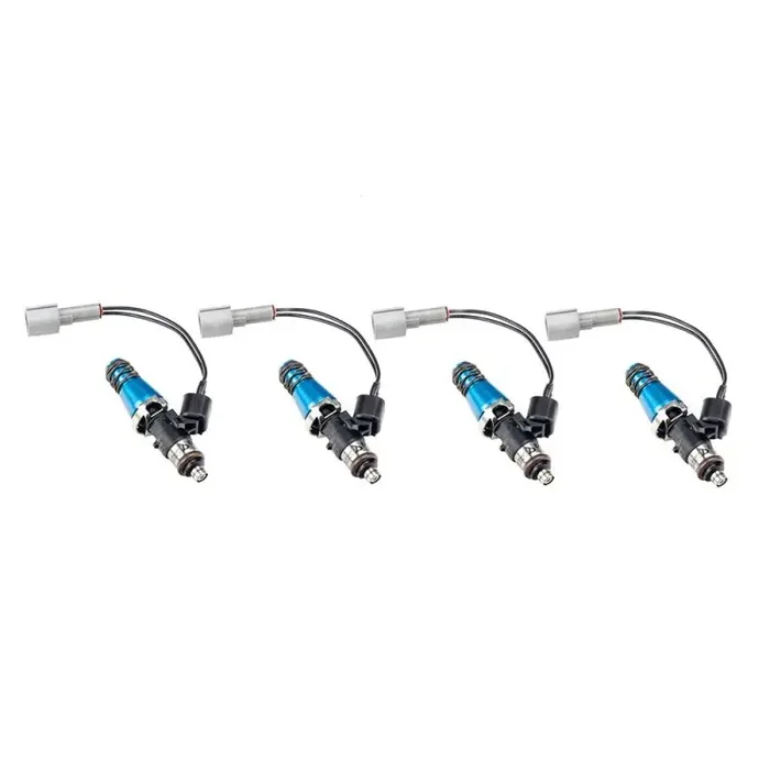 Injector Dynamics 1700cc Injectors – 30mm Length – 11mm Blue Top – Denso Lower Cushion (Set of 4)