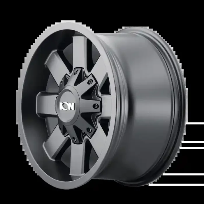 ION Type 141 18×9 / 8×165.1 BP / 18mm Offset / 125.2mm Hub Satin Black Wheel