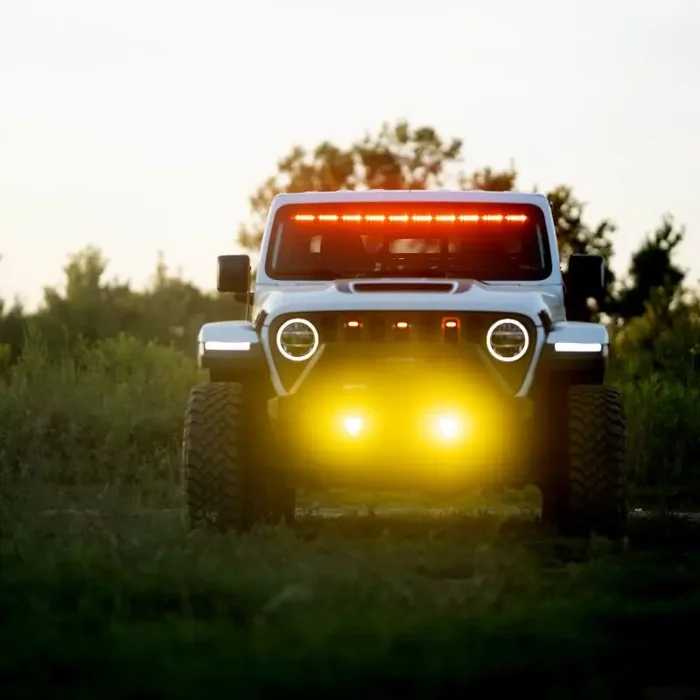 KC HiLiTES FLEX ERA 3 Dual Mode SAE Fog Lights – 2-Light Master Kit for Jeep Aftermarket Bumpers
