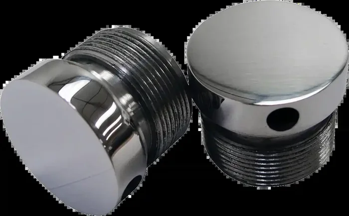 LA CHOPPERS Flush-Mount Fork Cap – Polished – 39 mm LA-7504-39