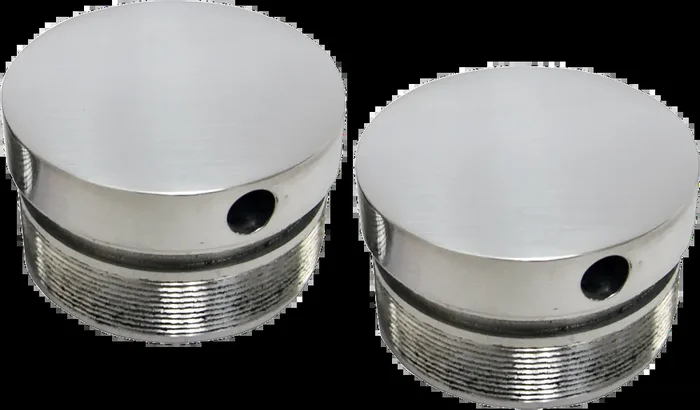LA CHOPPERS Flush-Mount Fork Cap – Polished – 49 mm LA-7504-49