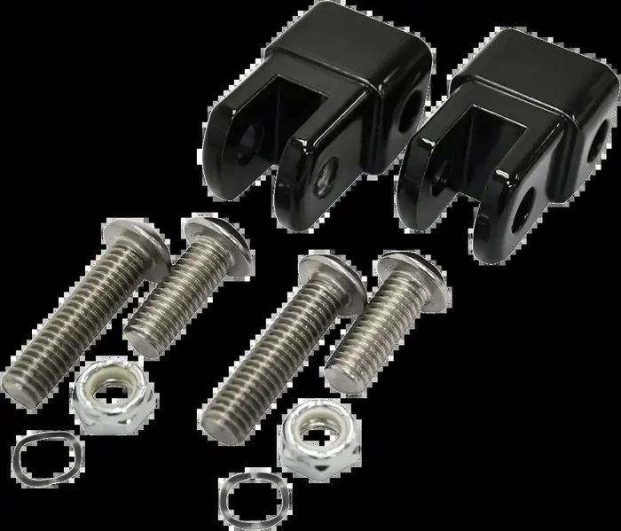 LA CHOPPERS Male Footpeg Adapters – Black LA-7202-01B