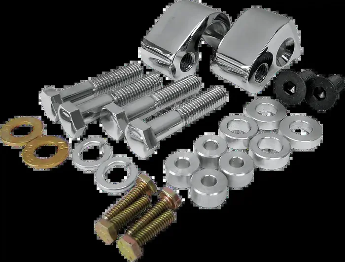 LA CHOPPERS Rear Lowering Kit – Chrome – Lowers 1″ – ‘02-‘16 FL LA-7590-00