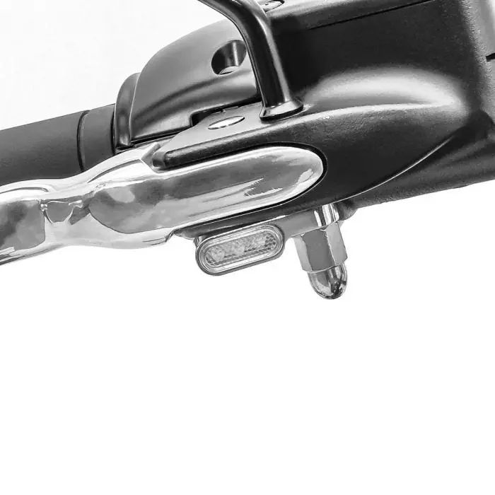 LED Handlebar indicators compatible with Suzuki Intruder VL 800 Volusia Lumitecs XS chrome