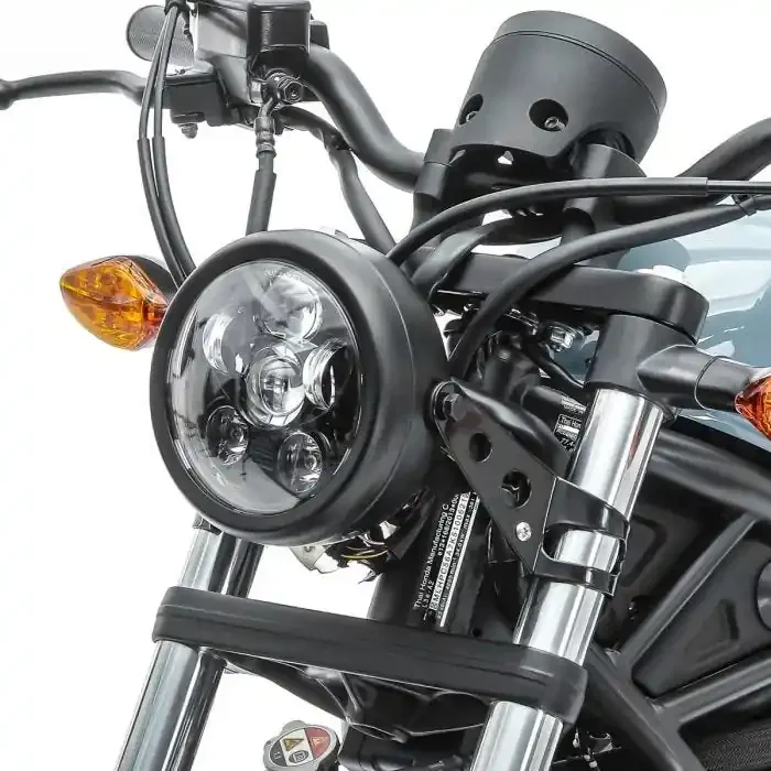 LED Headlight 5.75″ Inch Set fits for Harley Davidson Dyna Super Glide / Custom black Craftride C10