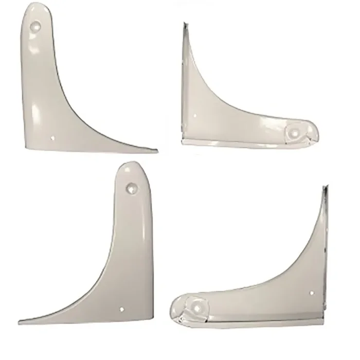 LEFT + RIGHT HOOD SIDE PANEL DOGLEGS FOR PART 8N16618 8N16618A 8N16618FR 8N16619