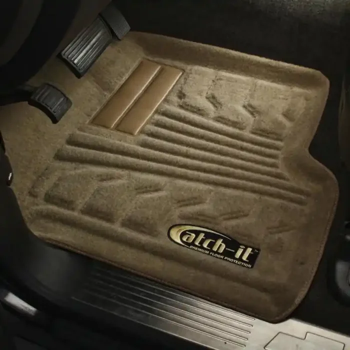 Lund 15-17 Ford F-150 SuperCrew Catch-It Carpet Front Floor Liner – Tan (2 Pc.)