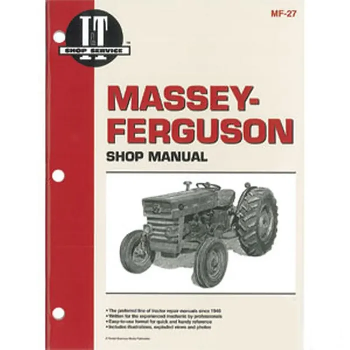 MF27 I & T Shop Service Manual – Fits Massey Ferguson Models 135, 150, 165