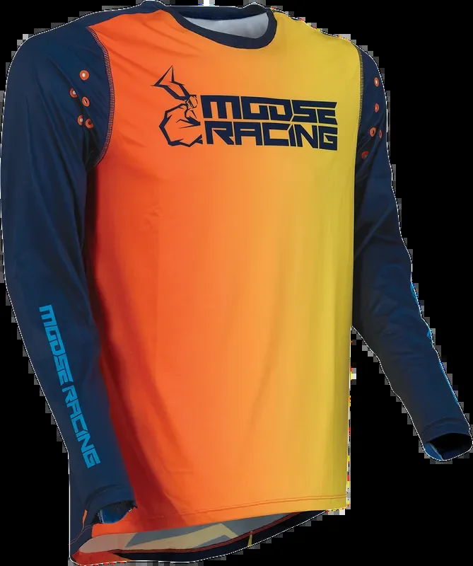 MOOSE RACING Agroid Jersey – Navy/Orange – Medium 2910-6405