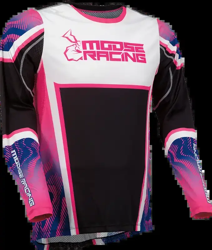MOOSE RACING Agroid Jersey – Pink/Purple/Black – Medium 2910-7397
