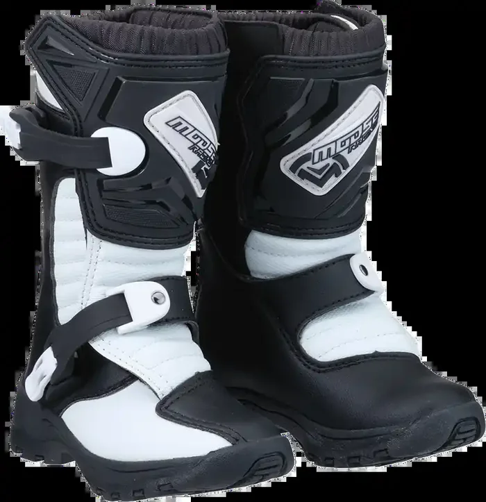 MOOSE RACING M1.3 Boots – Black/White – Size 5 3411-0434