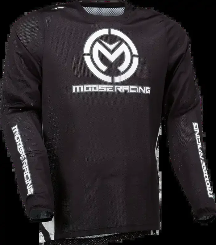 MOOSE RACING Sahara Jersey – Black/White – 2XL 2910-7424