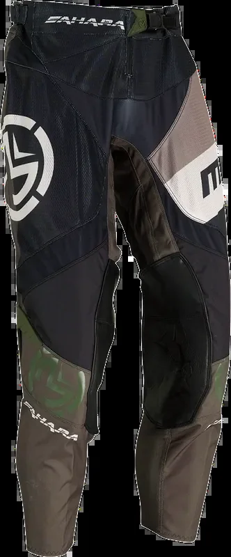 MOOSE RACING Sahara Pants – Black/Green – 30 2901-9032