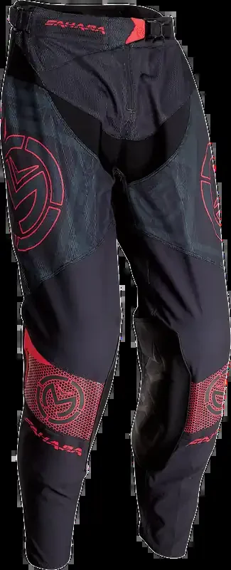 MOOSE RACING Sahara Pants – Black/Red – 32 2901-9897