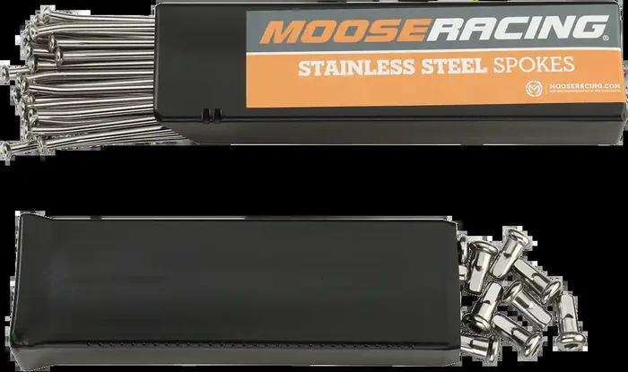 MOOSE RACING Spoke Set – Stainless Steel – Front – 21″ 1-22-111-S