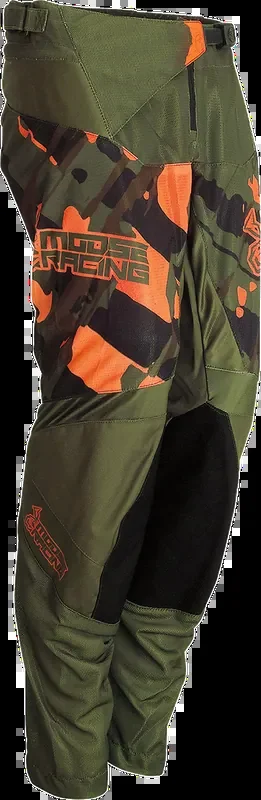 MOOSE RACING Youth Agroid Pants – Olive/Orange – 20 2903-2178