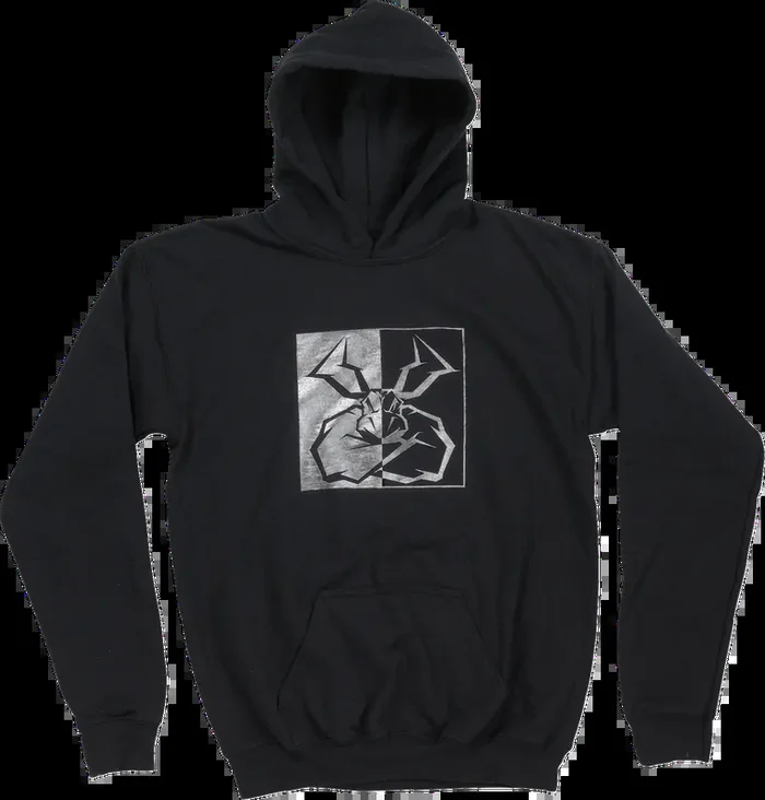 MOOSE RACING Youth Split Personality Hoodie – Black – Medium 3052-0674
