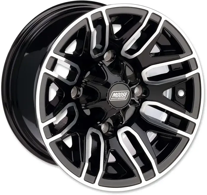 MOOSE UTILITY Wheel – 112X – Front/Rear – Black – 12×8 – 4/4 – 4+4 112M12844GBMF4