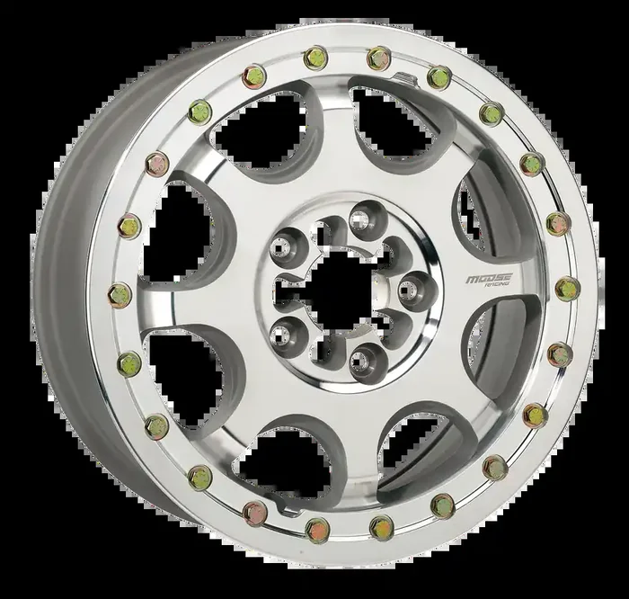 MOOSE UTILITY Wheel – 351X 5-Lug Beadlock – Front/Rear – Machined – 15×7 – 5/4.5 – 5+2 351BM157545CF64