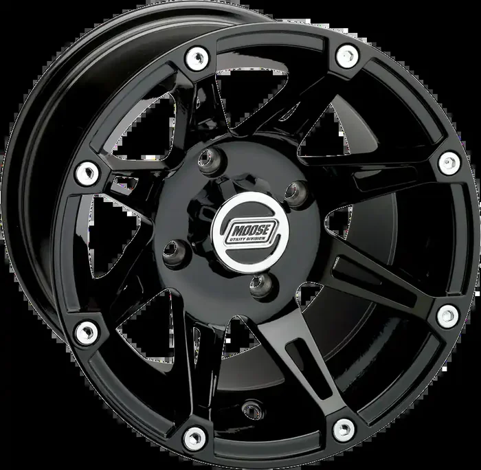 MOOSE UTILITY Wheel – 387X – Rear – Black – 12×8 – 4/110 – 2+6 387ML128110GB2
