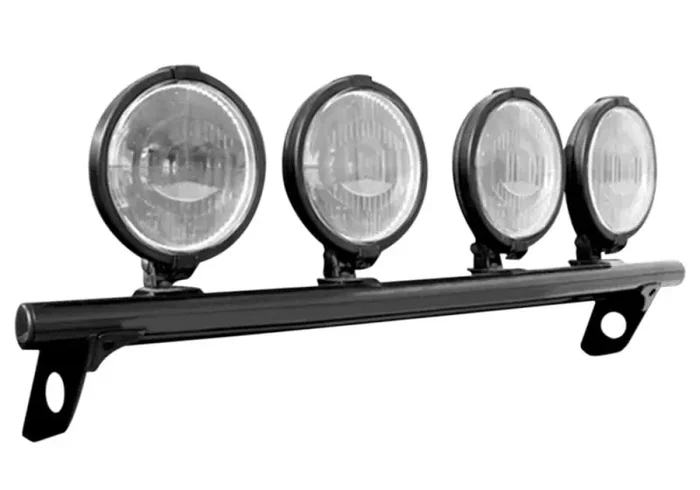 N-Fab Light Bar 2017 Ford F250/F350 Super Duty w/ Adaptive Cruise Control – Tex. Black – Light Tabs